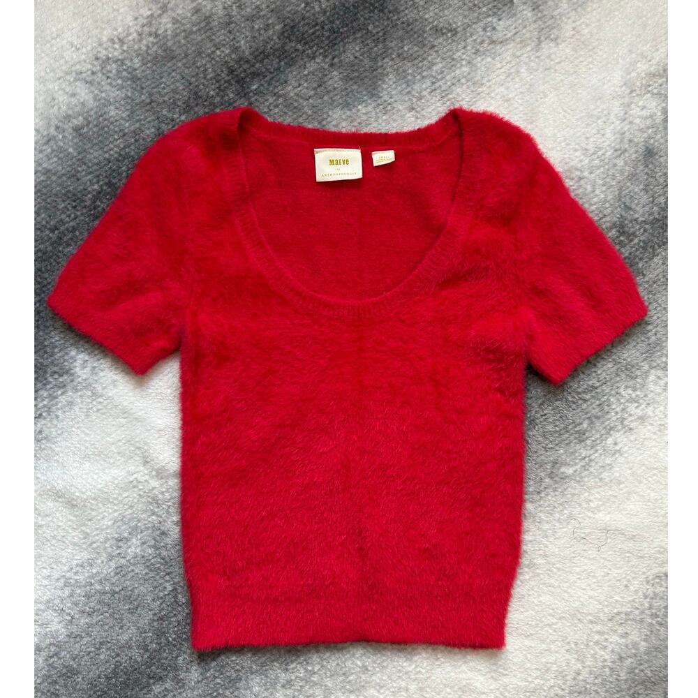 Maeve Red Crew Neck Sweater